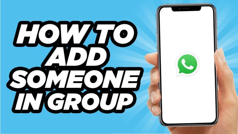 How to add someone on whatsapp group